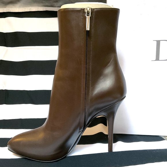 Dior Brown Heeled Boots Size 8 / 38 NIB NWT NBW - Picture 6 of 11